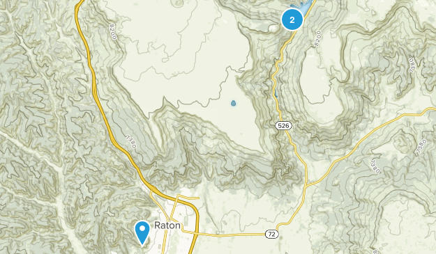 Raton, New Mexico Map