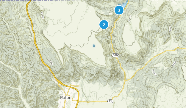 Raton, Nouveau-Mexique Map