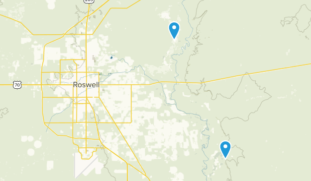 Roswell, New Mexico Map