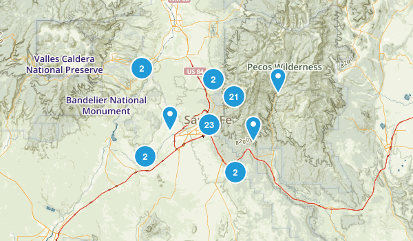 Santa Fe, New Mexico Map
