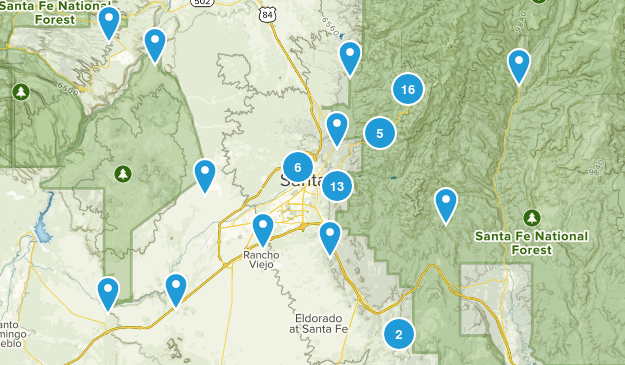 Santa Fe, New Mexico Map