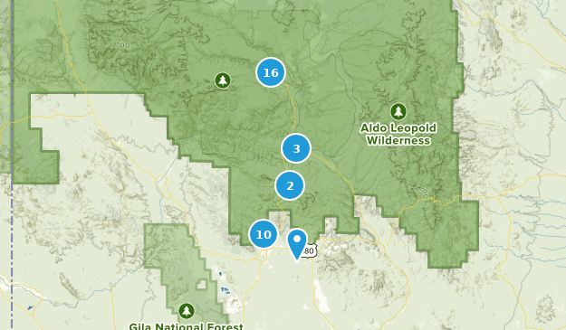 Silver City, New Mexico Map