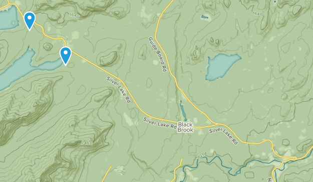 Au Sable Forks, État de New York Map