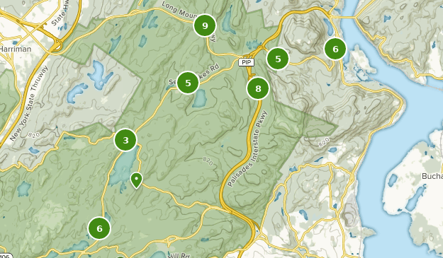Bear Mountain, New York Map