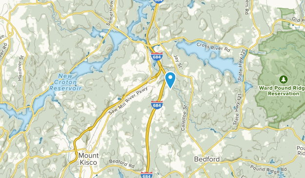 Bedford Hills, État de New York Map