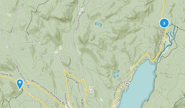 Bolton Landing, New York Map