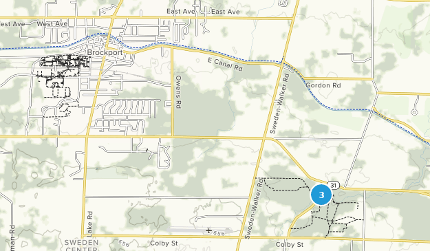 Brockport, État de New York Map