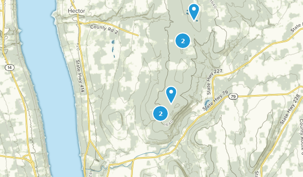 Burdett, État de New York Map
