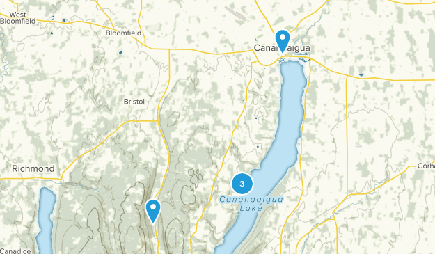 Canandaigua, New York Map