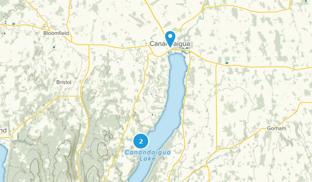 Canandaigua, État de New York Map