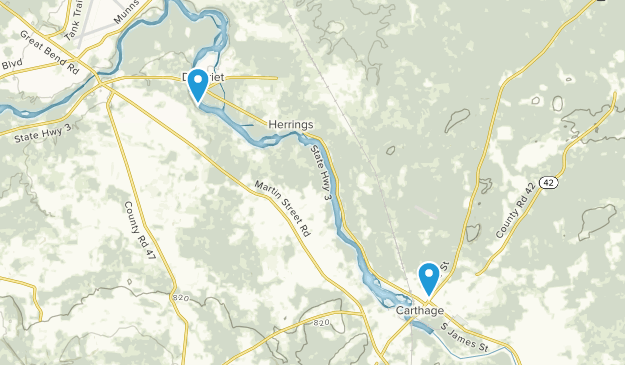 Carthage, New York Map