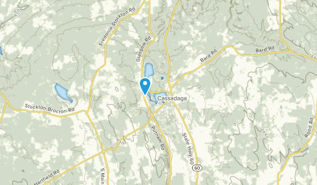 Cassadaga, État de New York Map