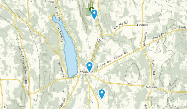 Cazenovia, État de New York Map