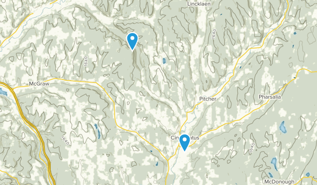 Cincinnatus, New York Map