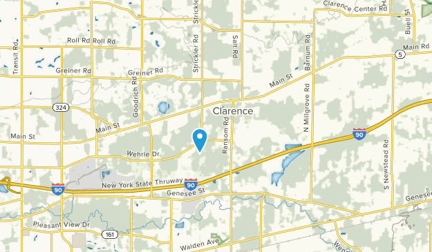 Clarence, État de New York Map