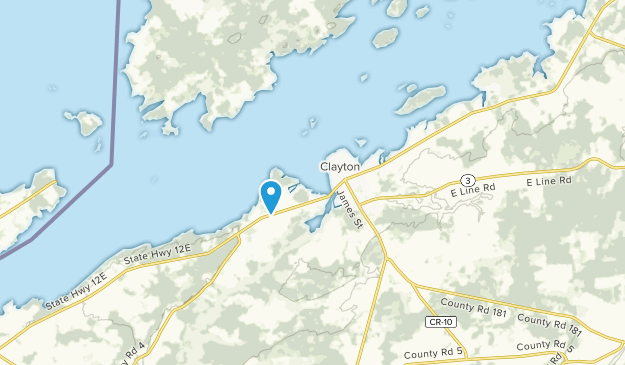 Clayton, New York Map