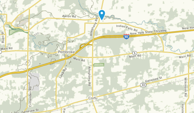 Corfu, New York Map