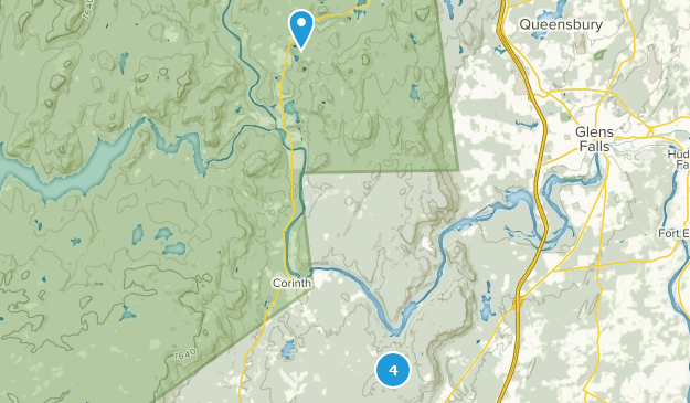 Corinth, État de New York Map