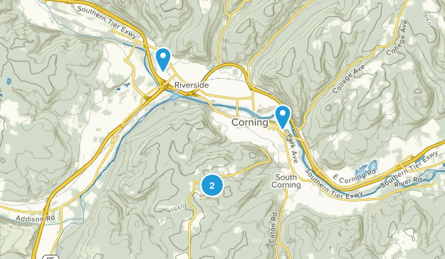 Corning, New York Map