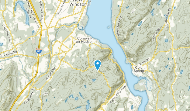 Cornwall-on-Hudson, New York Map