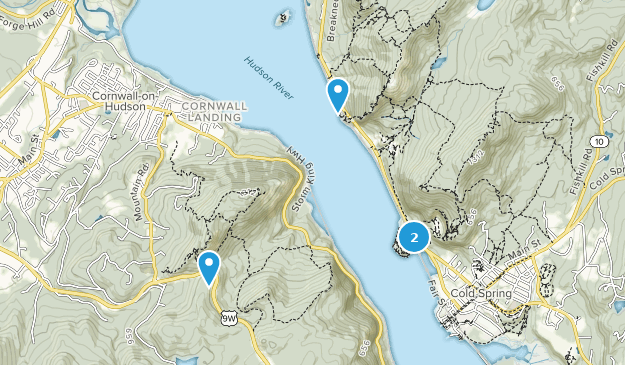 Cornwall-on-Hudson, État de New York Map