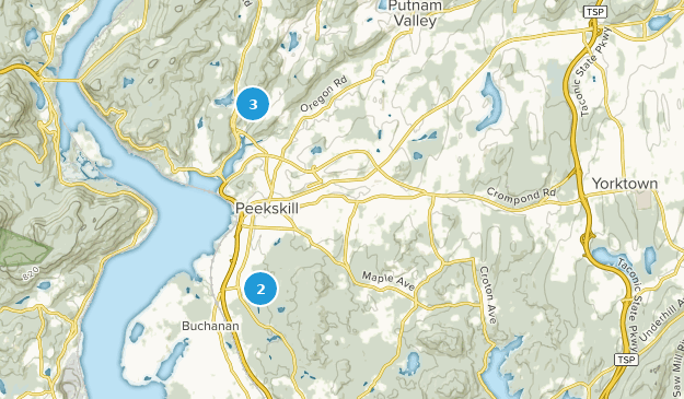 Cortlandt Manor, État de New York Map
