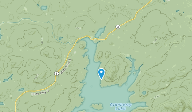 Cranberry Lake, New York Map