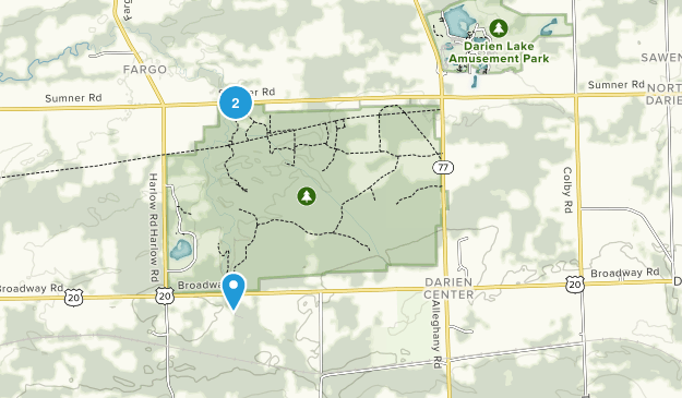 Darien Center, New York Map