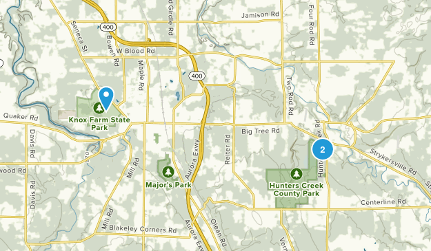 East Aurora, New York Map