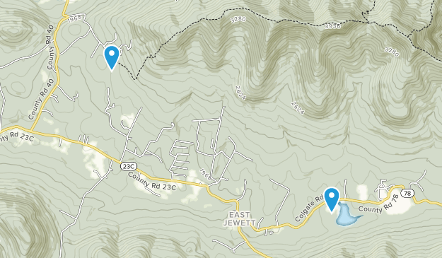 East Jewett, New York Map