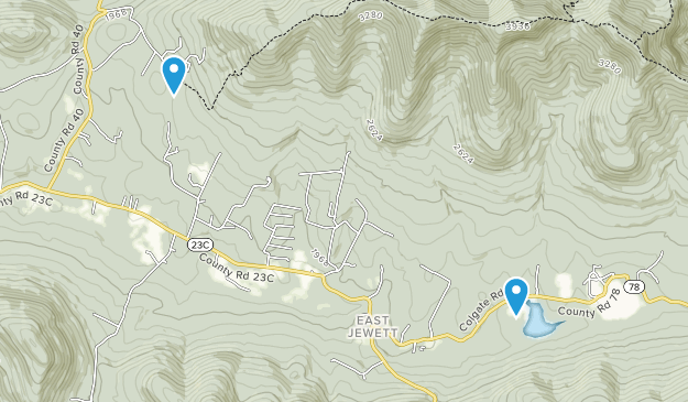 East Jewett, New York Map
