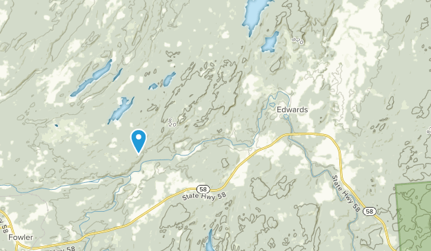 Edwards, New York Map