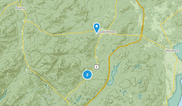 Elizabethtown, New York Map