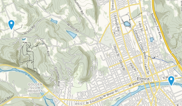 Elmira, New York Map