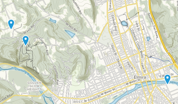 Elmira, New York Map