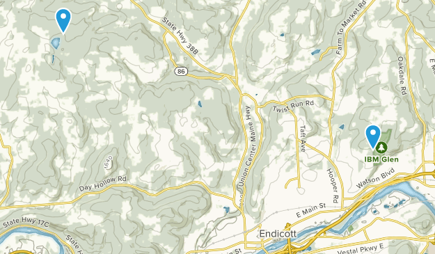 Endicott, New York Map