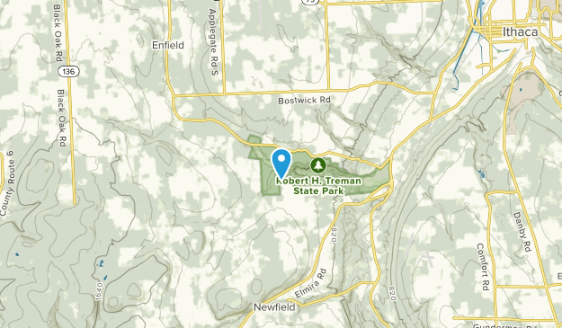Enfield, New York Map