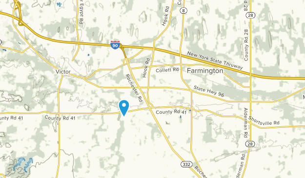 Farmington, État de New York Map