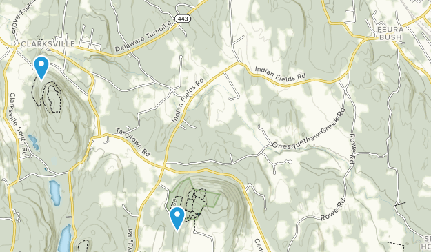 Feura Bush, État de New York Map