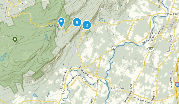 Gardiner, État de New York Map