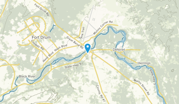Great Bend, État de New York Map
