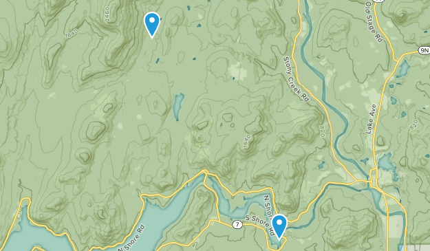Hadley, New York Map
