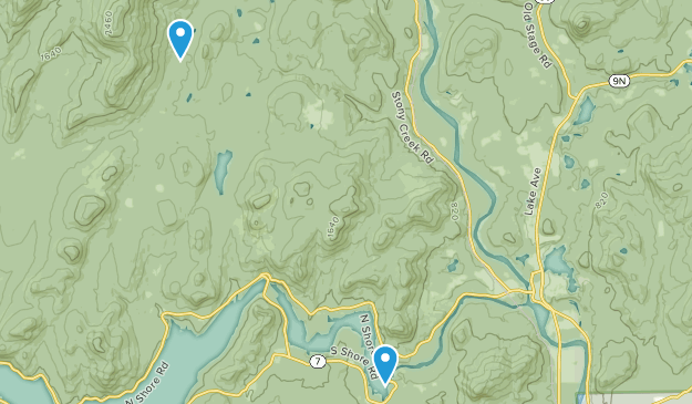 Hadley, État de New York Map