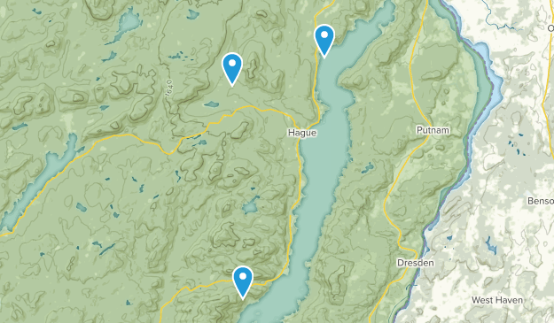 Hague, New York Map