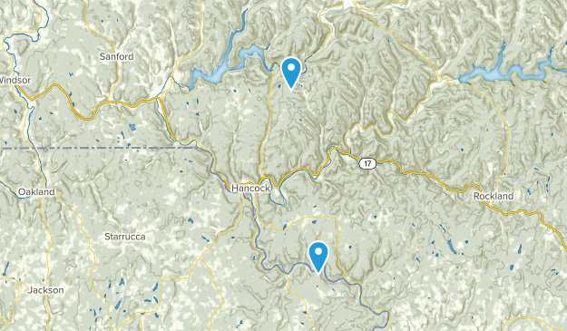 Hancock, État de New York Map