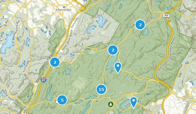 Harriman, New York Map