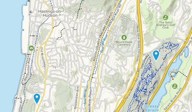 Hastings-on-Hudson, État de New York Map