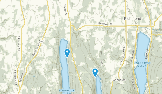 Hemlock, New York Map