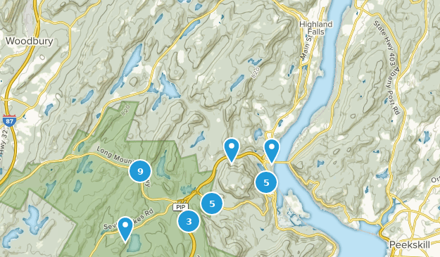 Highland Falls, État de New York Map
