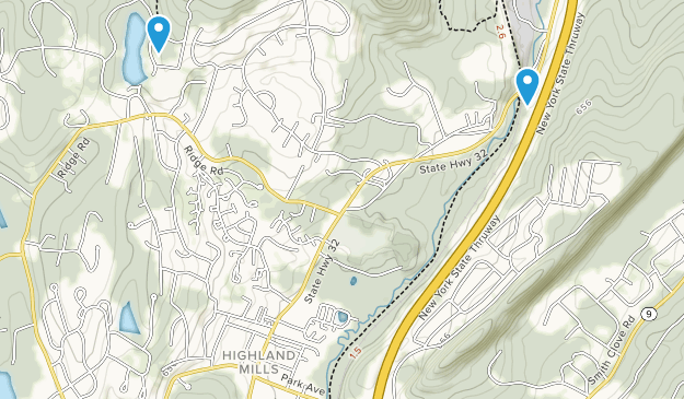 Highland Mills, État de New York Map